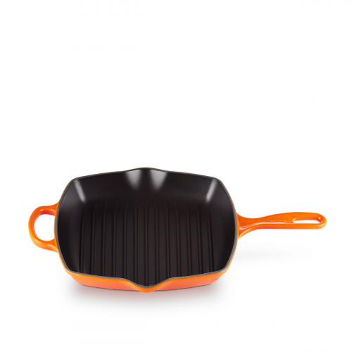 Le Creuset Grillpfannen und Grillplatten 스퀘어 그릴 팬 오븐 레드 26 cm