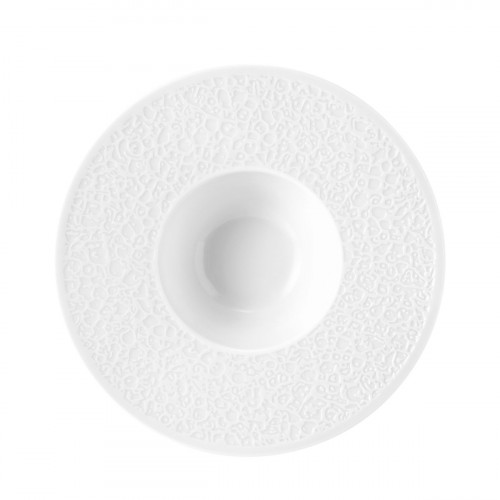Seltmann Weiden Nori-Home Weiß 깊은 풀 릴리프 파스타 접시 26.5cm