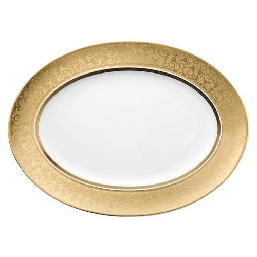 Rosenthal meets Versace Medusa Gala Gold 판 40,5 x 30 cm