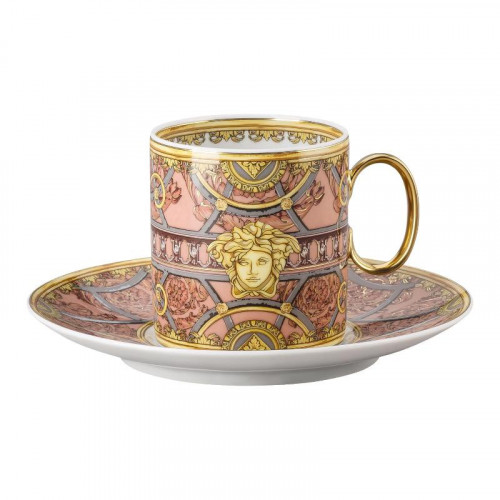 Rosenthal meets Versace La Scala del Palazzo - Rosa 커피잔 0.23 L 2개 세트.