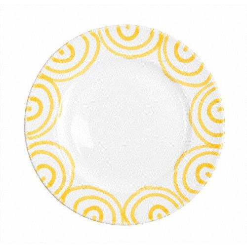 Gmundner Keramik Gelbgeflammt 디저트 접시 / 아침 접시 고메 d: 22 cm / h: 2,2 cm