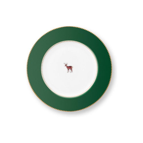 Pip Studio Love Birds Dark Green 빵 접시 17 cm