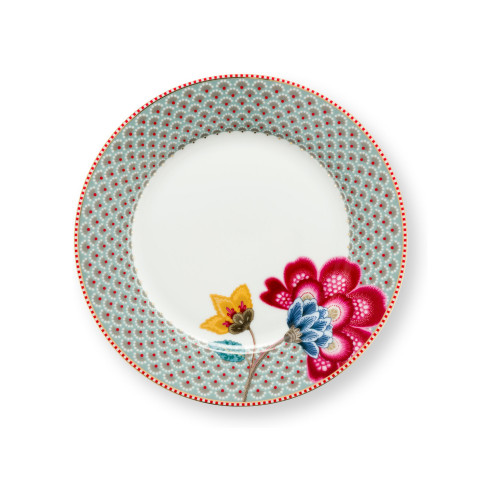 Pip Studio Blooming Tales Blue 아침식사용 접시 23 cm
