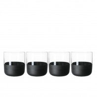 Villeroy & Boch Manufacture Rock 샷글라스 / 스냅글라스 세트 4개 40 ml