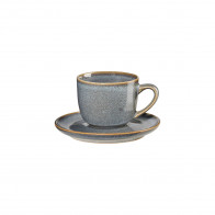 ASA SELECTION Saisons Denim 0.09 L / h와 함께 에스프레소 컵과 소쿠리