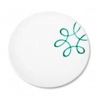Gmundner Keramik Pur Geflammt Grün 식사 접시 컵 25 cm / 높이: 2.8 cm