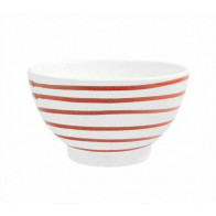 Gmundner Keramik Rotgeflammt 큰 뮤즐리 그릇 d: 14 cm / h: 7,8 cm / 0,4 L