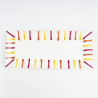 Gmundner Keramik Landlust 직사각형 판 36x15 cm