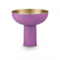Pip Studio Home Accessories Hohe Schale Metall Matt Lilac 23 cm