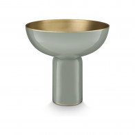 Pip Studio Home Accessories Hohe Schale Metall Green 24x23 cm