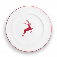 Gmundner Keramik Roter Hirsch 고급 식사 접시 d: 27 cm / h: 2 cm