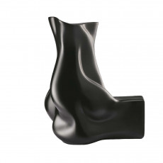 Rosenthal studio-line Blown 2nd Edition 병 불어 2차 판매 검정색 매트 h: 30 cm