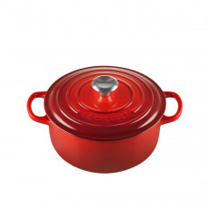 Le Creuset Bräter Signature rund 둥근 체리색 로스터 20 cm / 2.4 L
