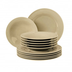 Seltmann Weiden Beat Sandbeige 12피스 디너 세트