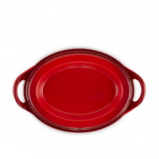 Le Creuset Bräter Doufeu 오벌 두페 브레이저 32cm 체리 레드