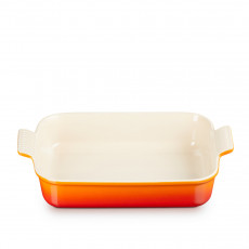 Le Creuset Poterie - Auflaufformen 직사각형 캐서롤 전통 오븐 레드 32 cm