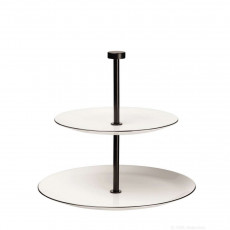 ASA SELECTION A Table Ligne Noire 높이 23.5cm의 이층 선반 상단 접시: 21cm / 하단 접시: 26.5cm