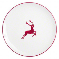 Gmundner Keramik Rubinroter Hirsch 플레이트 Cup d: 32 cm / h: 2.2 cm