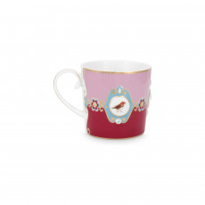Pip Studio Love Birds Red-Pink Kaffeetasse 0,15 L