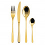 Sambonet Taste - Edelstahl / PVD Gold 24조각 식기세트. 풀탱 / 모노블록