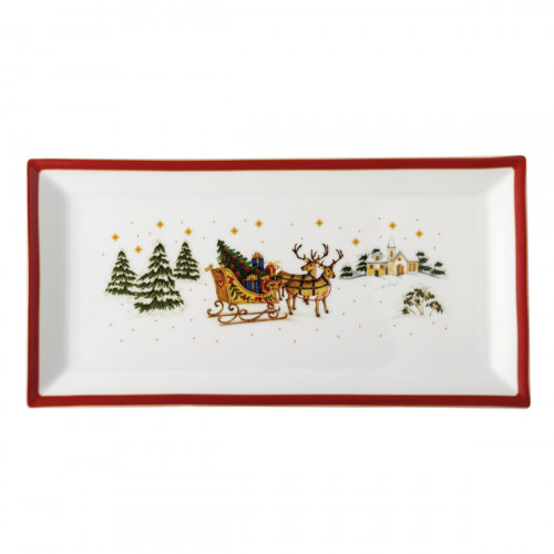 Hutschenreuther Happy Wintertime Plaat vierkant 36 cm