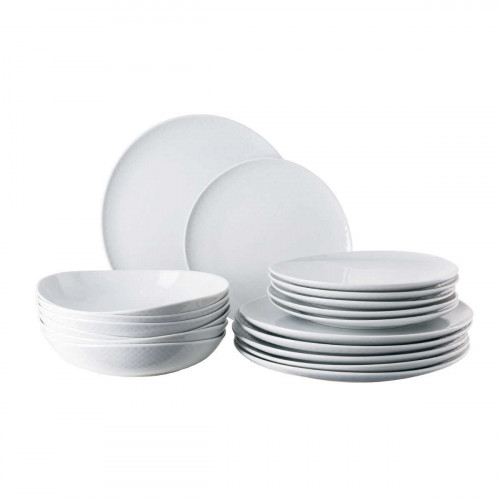 Rosenthal Junto Wit - Porselein Tafel Set 6 Personen 18-delig