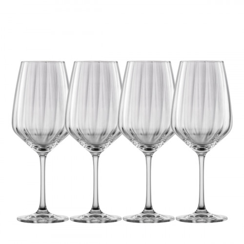 Schott Zwiesel Blossom Allround rood en wit met bruispunt 4-delig