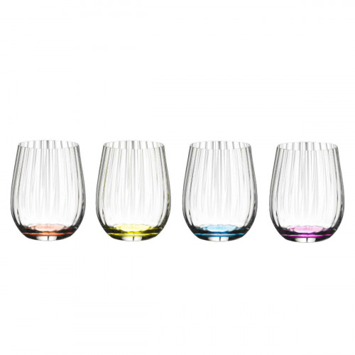 Riedel Tumbler Kollektion Gelukkig O Optik Glas Set 4-delig 0,34 L