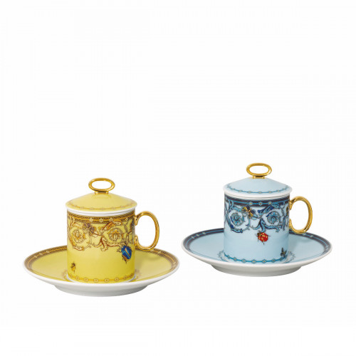 Rosenthal meets Versace Le Jardin de Versace 30 Years Espressoset 6-delig 0,10 l