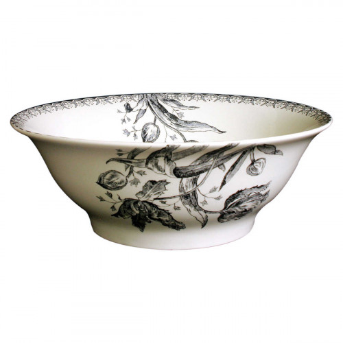 Gien Fayencerie Tulipes Noires Saladeschaal 29 cm