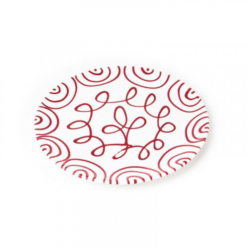 Gmundner Keramiek Rotgeflammt Plaatsbord Cup d: 32 cm / h: 2,2 cm