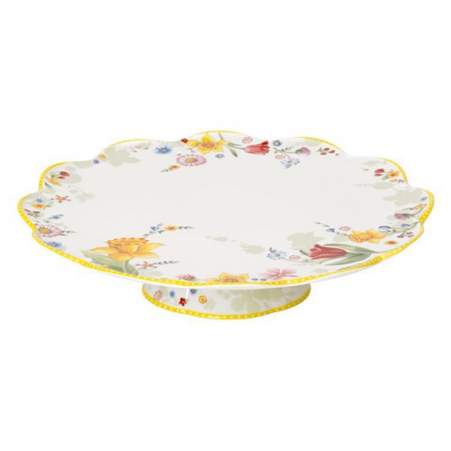 Villeroy & Boch Spring Awakening Taartschaal op voet 33 cm