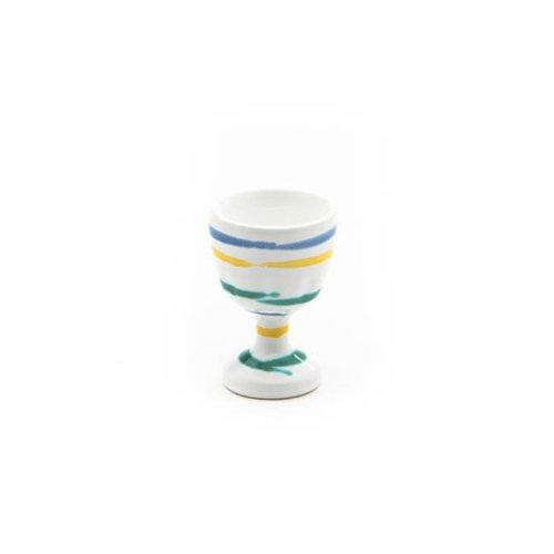 Gmundner Keramiek Buntgeflammt Eierdop glad d: 4,9 cm / h: 7,5 cm