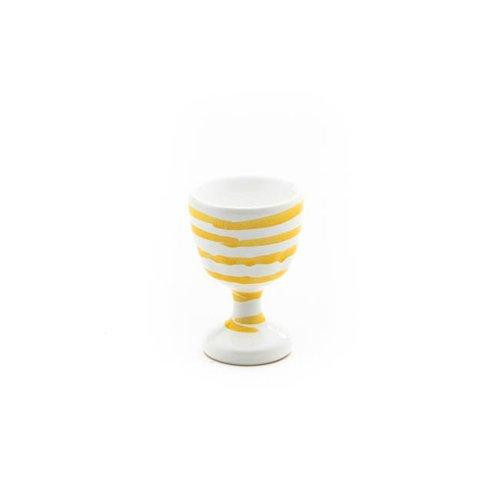 Gmundner Keramiek Gelbgeflammt Eierdop glad d: 4,9 cm / h: 7,5 cm