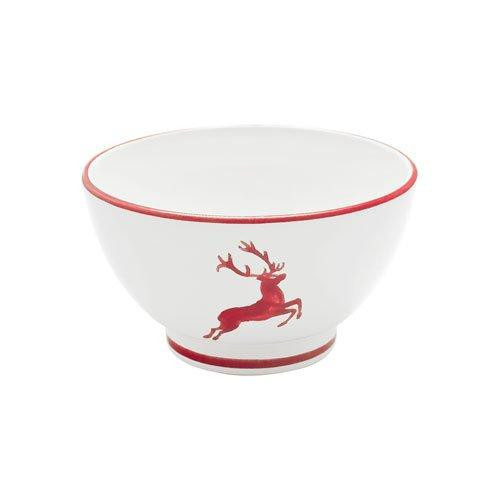 Gmundner Keramiek Rubinroter Hirsch Grote mueslischaal d: 14 cm / h: 7,8 cm / 0,4 L