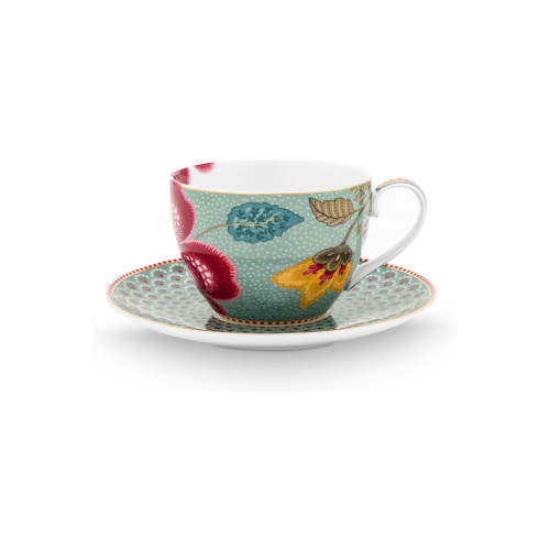 Pip Studio Blooming Tales Blue Theekop 2-delig, 0,30 L