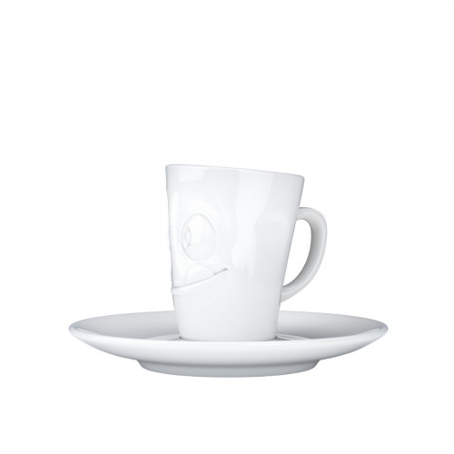 Fiftyeight Products TV Tassen TV Espresso kopje met handvat wit lekker 80 ml