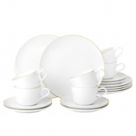 Seltmann Weiden Liberty Goldrand Koffieservies 18-delig
