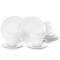Seltmann Weiden Liberty Weiß Kaffee-Set mit Fahne 18-tlg.