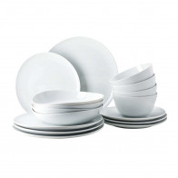 Rosenthal Junto Wit - Porselein Combinatieset 4 personen met mueslischaal 16-delig
