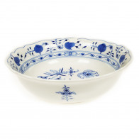 Meissen Zwiebelmuster Kobaltblauw - weißer Rand Schaal rond d: 27 cm / h: 8,5 cm