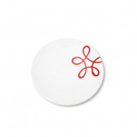 Gmundner Keramiek Pur Geflammt Rood Koffie-/thee-ondertas Cup d: 15 cm / h: 2,5 cm