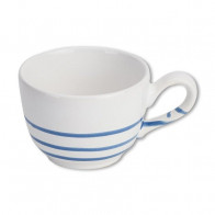 Gmundner Keramiek Pur Geflammt Blauw Koffiekopje glad 0,19 L / h: 6,6 cm