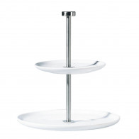 ASA SELECTION A Table Wit Etagère tweelaags h: 23,5 cm Bovenste bord: 21 cm / Onderste bord: 26,5 cm