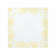 Gmundner Keramiek Gelbgeflammt Vierkante onderbord 31x31x2,8 cm