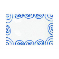 Gmundner Keramiek Blaugeflammt Plaat rechthoekig 30x20x2,5 cm