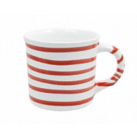 Gmundner Keramiek Rotgeflammt Koffiemok glad 0,24 L / h: 7,8 cm