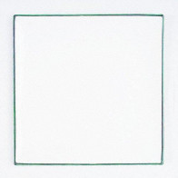 Gmundner Keramiek Grüner Rand Vierkante onderbord 31x31x2,8 cm