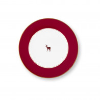Pip Studio Love Birds Dark Red Brotteller 17 cm