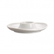 Rosenthal Junto Wit - Porselein Eierdop met houder 13 cm